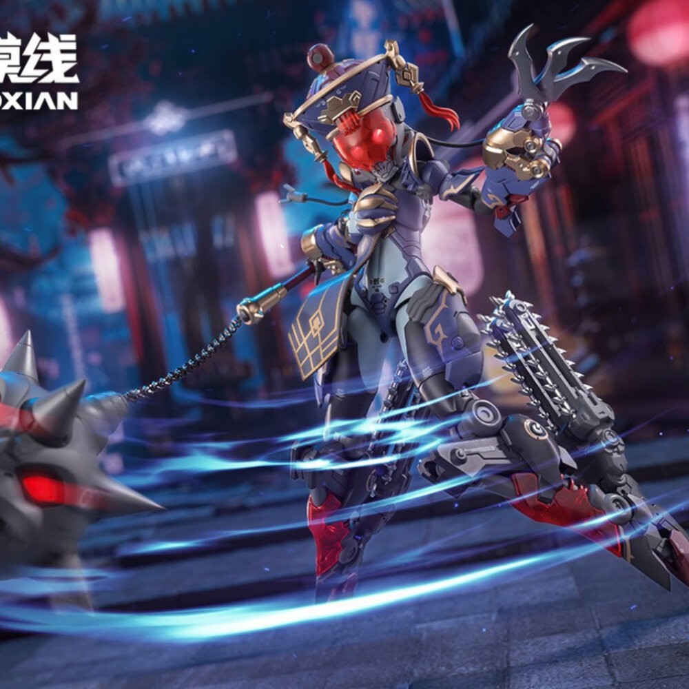 全新 現貨 組裝模型 梅德塔殘響 玖蓮 正版 和模線 1/12 可動 機娘 公仔 本玩社-細節圖3