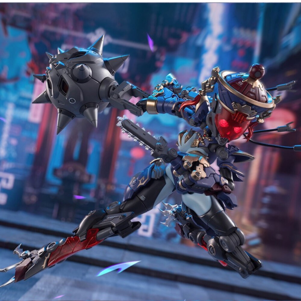 全新 現貨 組裝模型 梅德塔殘響 玖蓮 正版 和模線 1/12 可動 機娘 公仔 本玩社-細節圖4