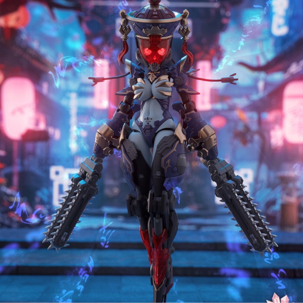 全新 現貨 組裝模型 梅德塔殘響 玖蓮 正版 和模線 1/12 可動 機娘 公仔 本玩社-細節圖5