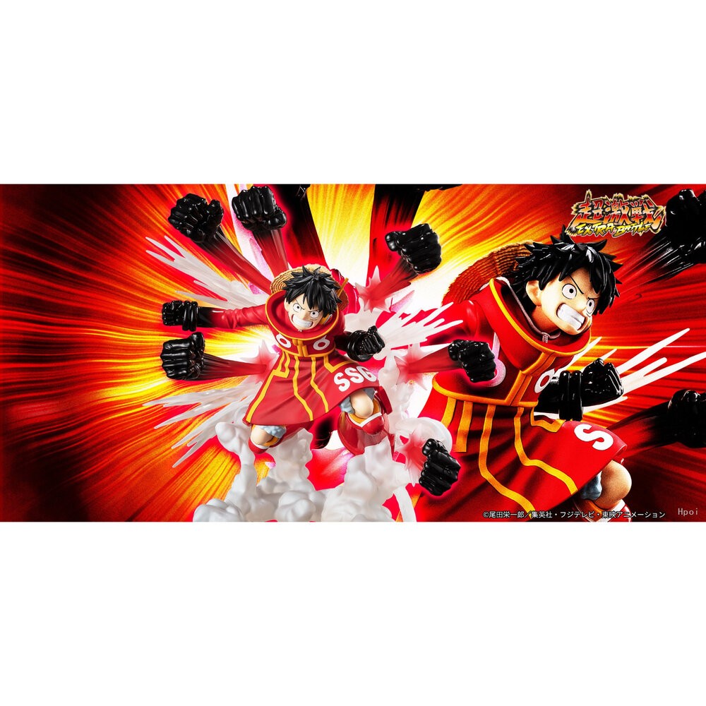 現貨 Figuarts ZERO 魯夫 伸縮自如的橡膠鷹槍亂打 航海王 全新正版 BANDAI 超激戰 海賊 公仔 本玩-細節圖5