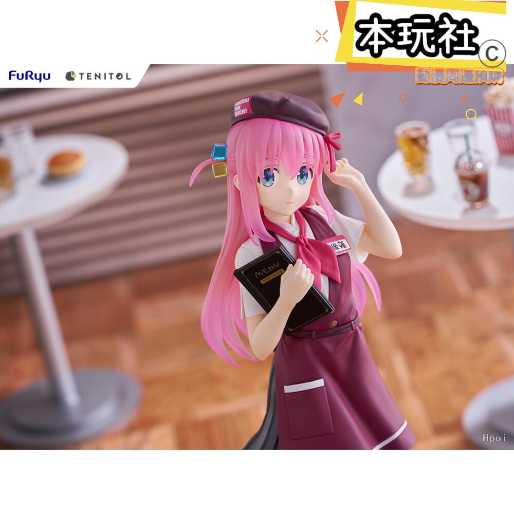 本玩社 現貨 TENITOL 後藤一里 孤獨搖滾 全新 正版 FURYU PVC 咖啡廳 小孤獨 公仔-細節圖4