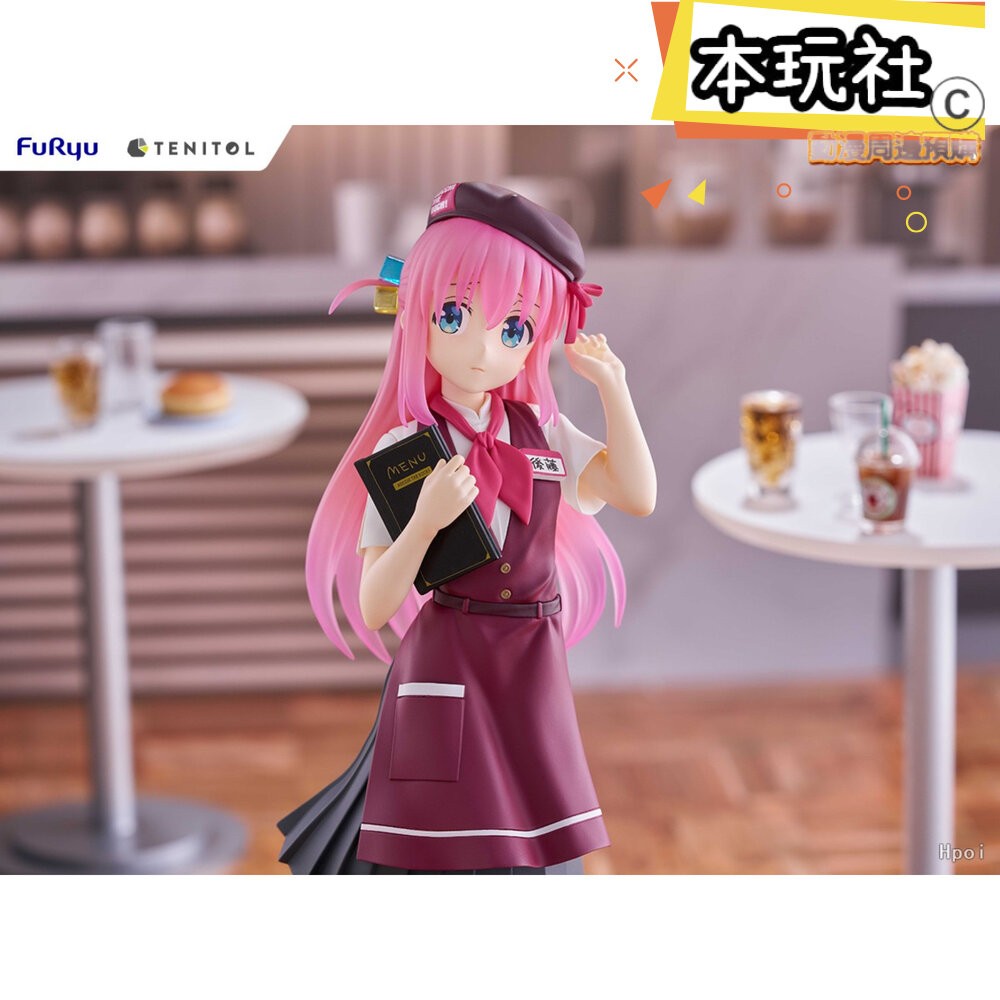 本玩社 現貨 TENITOL 後藤一里 孤獨搖滾 全新 正版 FURYU PVC 咖啡廳 小孤獨 公仔-細節圖6
