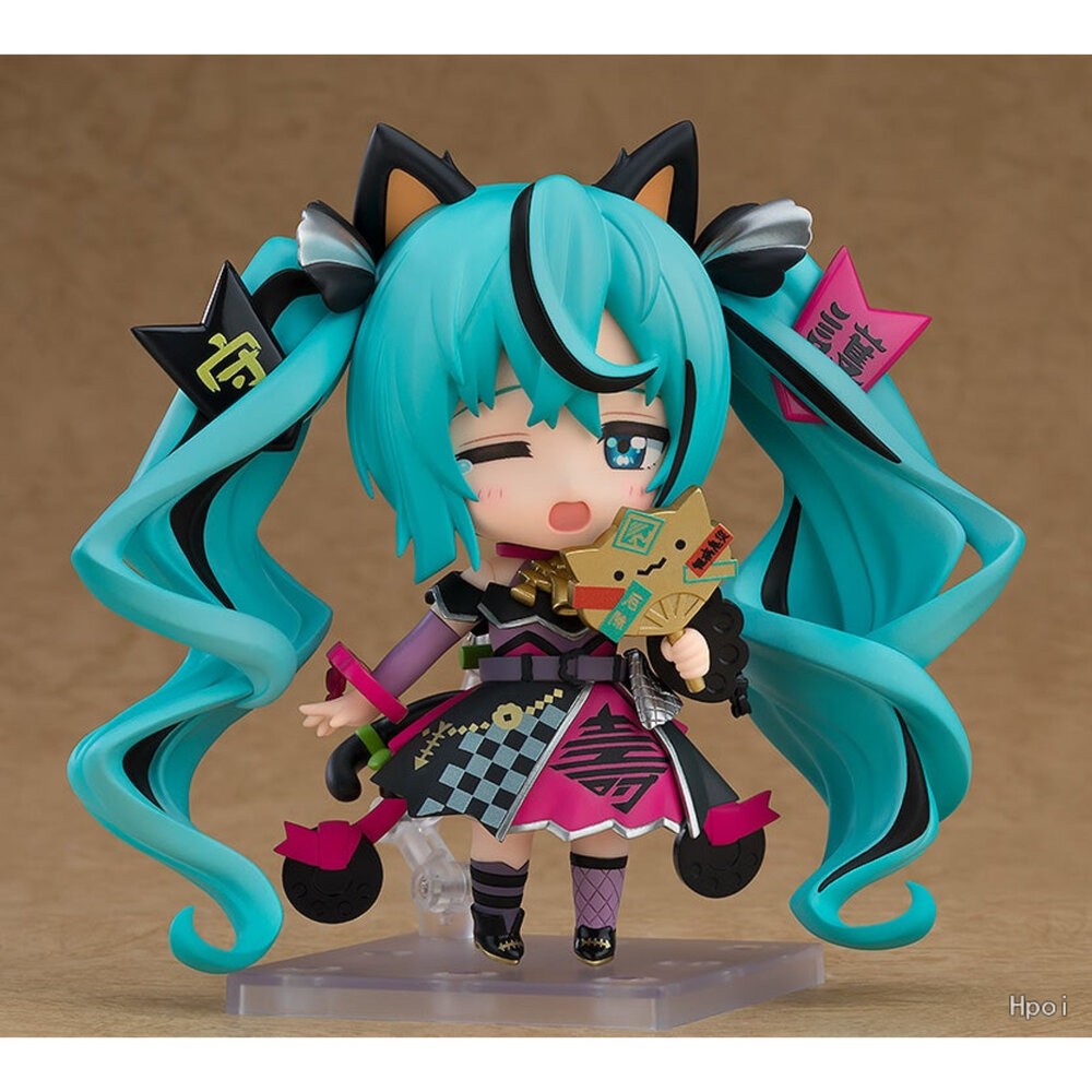 🔥現貨 黏土人 黑招財初音 初音未來 全新 正版 GSC 2759 可動 PVC 公仔 本玩社-細節圖5