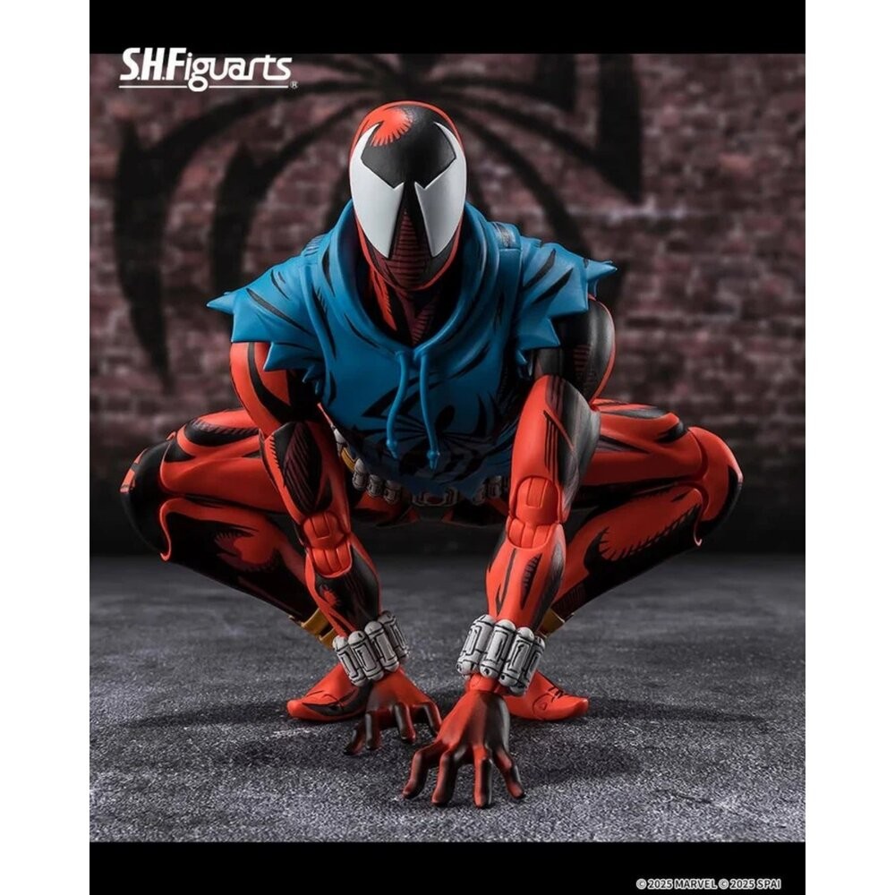 🔥現貨 S.H.F 蜘蛛人:穿越新宇宙 猩紅蜘蛛 全新 正版 BANDAI SHF PVC 公仔 本玩社-細節圖6