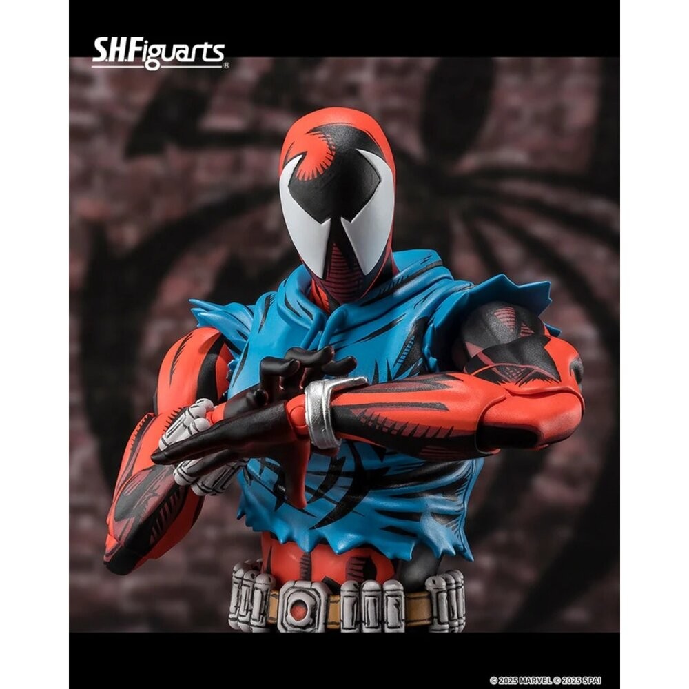 🔥現貨 S.H.F 蜘蛛人:穿越新宇宙 猩紅蜘蛛 全新 正版 BANDAI SHF PVC 公仔 本玩社-細節圖7