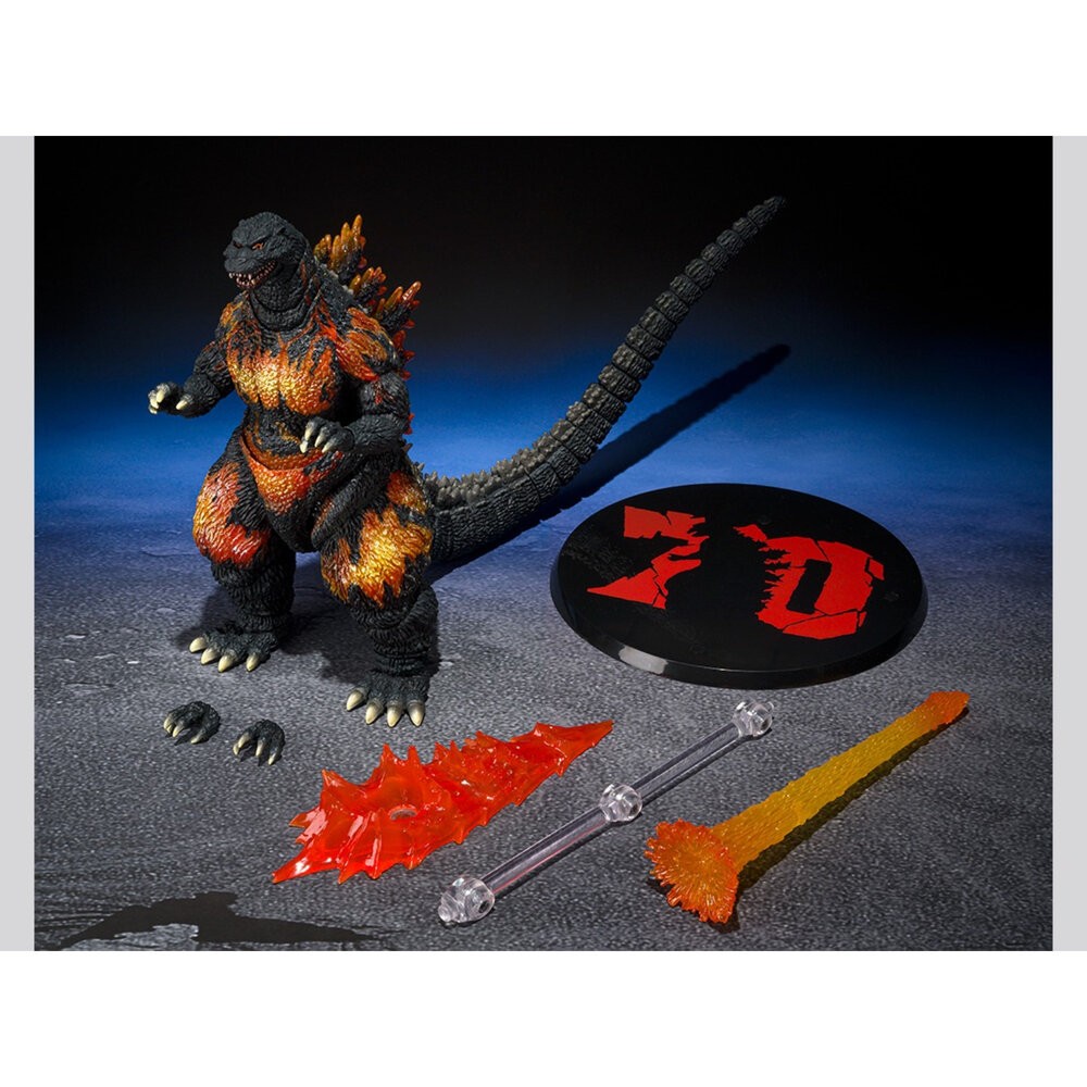 全新 現貨 S.H.Monsters 紅蓮哥吉拉 70周年 全新 正版 SHM 哥吉拉 哥斯拉 公仔 本玩社-細節圖4