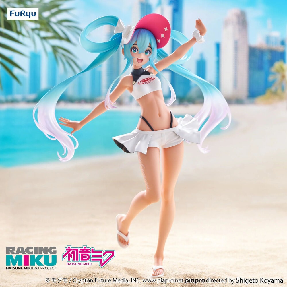 現貨 景品 初音未來 racing MIKU 2024 全新 正版 FURYU TRIO TRY IT 暑假 公仔 本玩-細節圖2