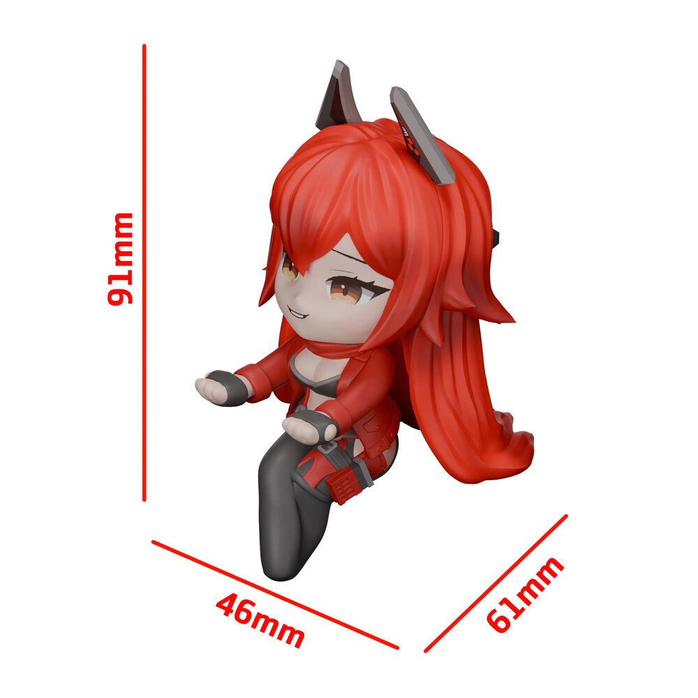 現貨 小紅帽 勝利女神 妮姬 正版 ClawsUP 泡麵蓋 坐姿 杯麵架 公仔 本玩社-細節圖3