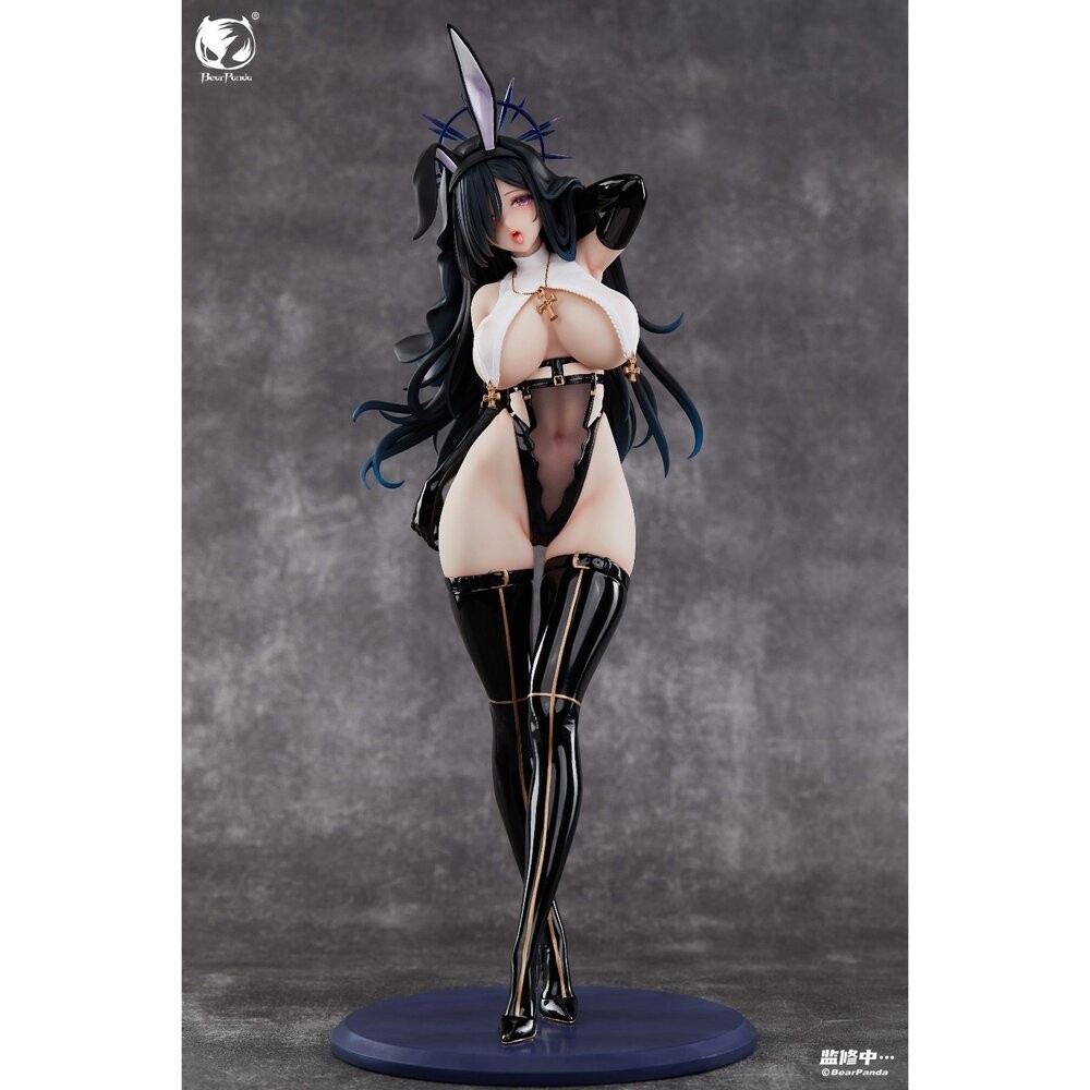 🔥現貨 黑修女 全新 正版 bearpande 兔子窩 1/4 PVC 公仔 本玩社-細節圖5