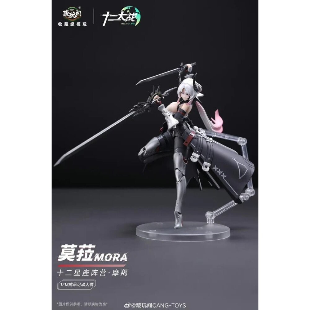 🔥現貨 莫菈 MORA 全新 正版 藏玩閤 1/12 可動 機娘 十二大戰 摩羯座 公仔 本玩社-細節圖2