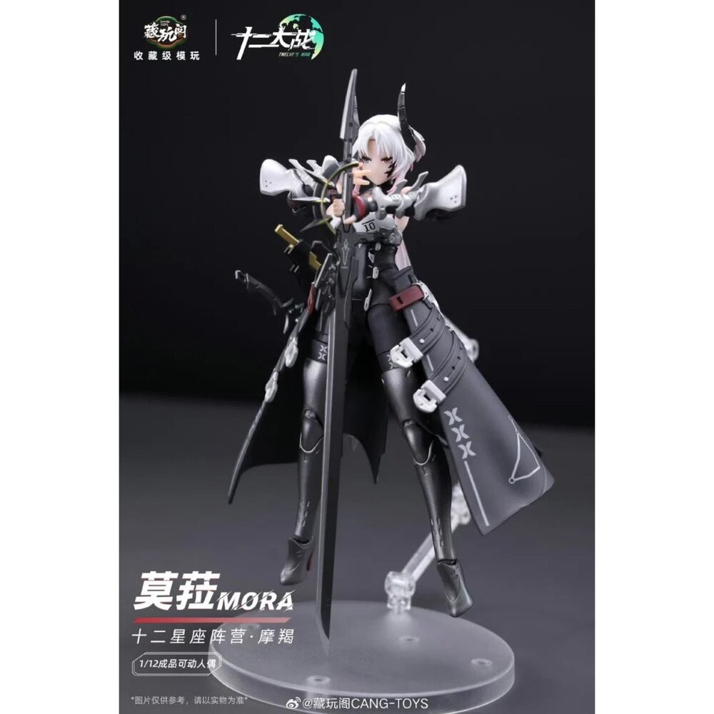🔥現貨 莫菈 MORA 全新 正版 藏玩閤 1/12 可動 機娘 十二大戰 摩羯座 公仔 本玩社-細節圖3