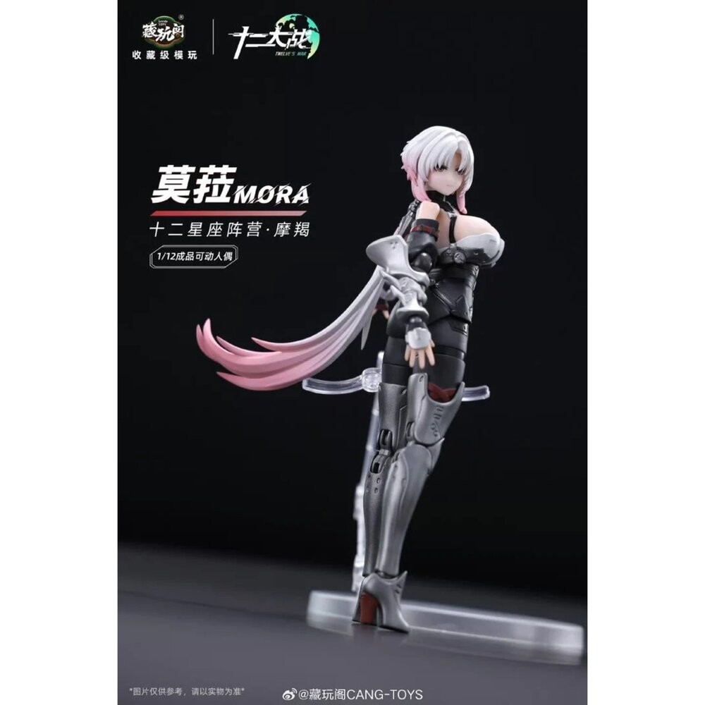 🔥現貨 莫菈 MORA 全新 正版 藏玩閤 1/12 可動 機娘 十二大戰 摩羯座 公仔 本玩社-細節圖4