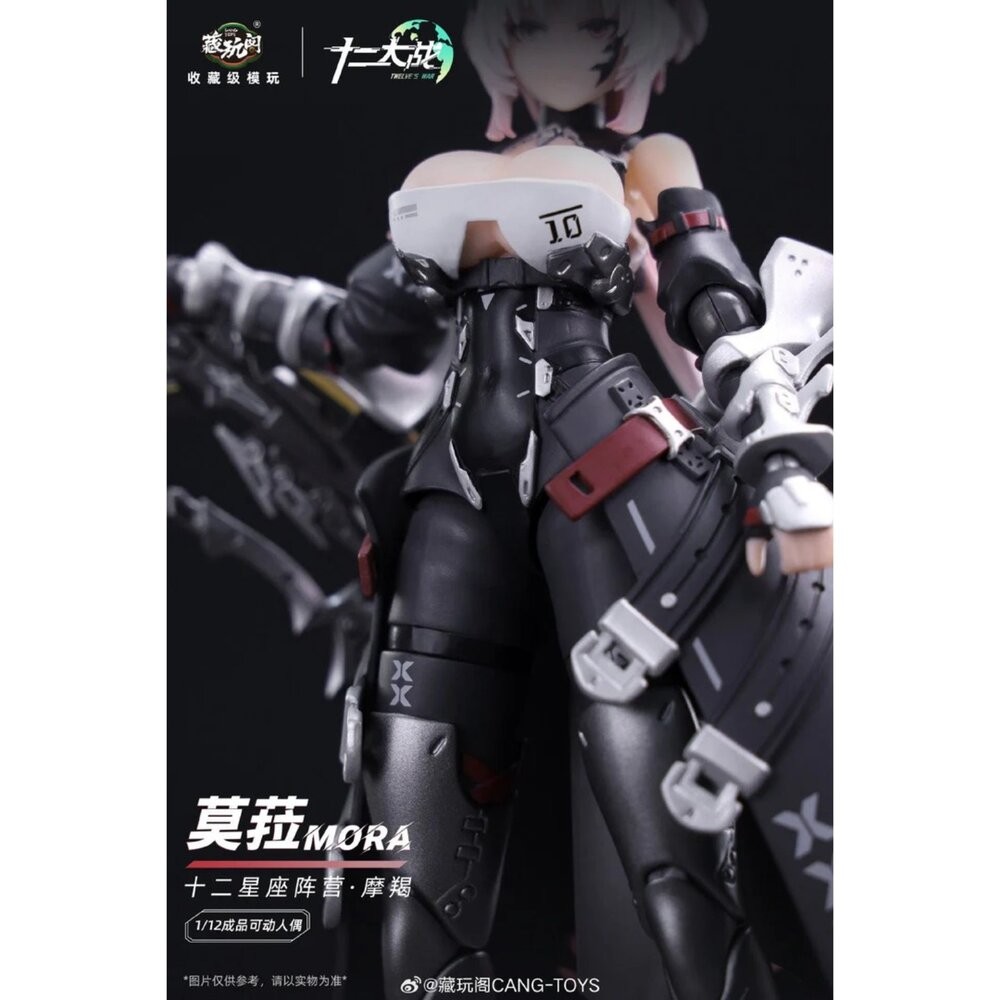 🔥現貨 莫菈 MORA 全新 正版 藏玩閤 1/12 可動 機娘 十二大戰 摩羯座 公仔 本玩社-細節圖5