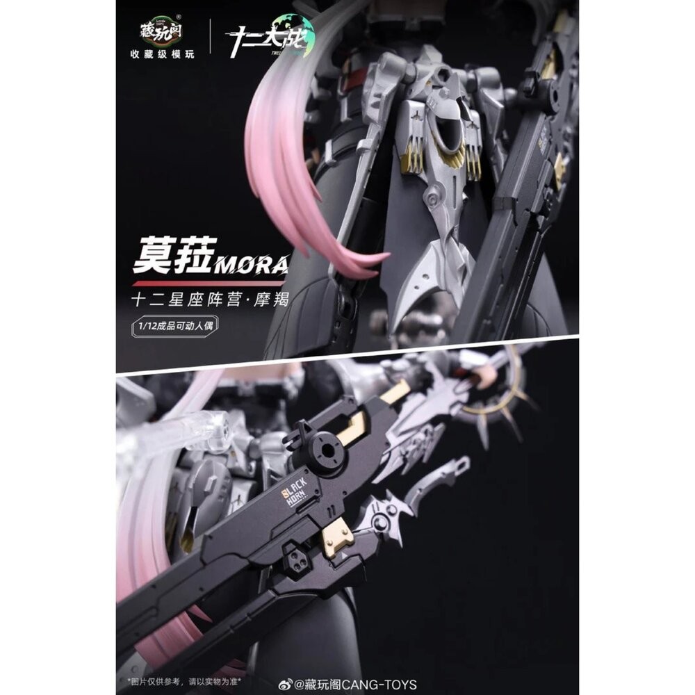 🔥現貨 莫菈 MORA 全新 正版 藏玩閤 1/12 可動 機娘 十二大戰 摩羯座 公仔 本玩社-細節圖6