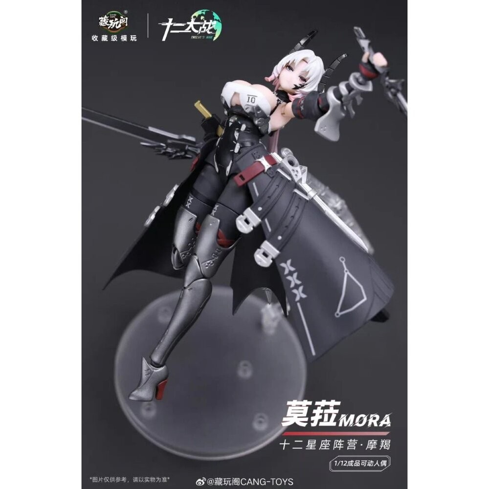 🔥現貨 莫菈 MORA 全新 正版 藏玩閤 1/12 可動 機娘 十二大戰 摩羯座 公仔 本玩社-細節圖7