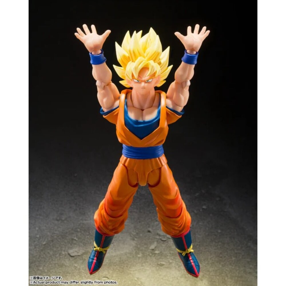 🔥現貨 S.H.Figuarts 孫悟空 七龍珠 超級賽亞人 決戰的開幕 全新 正版 BANDAI SHF 可動 公仔-細節圖4