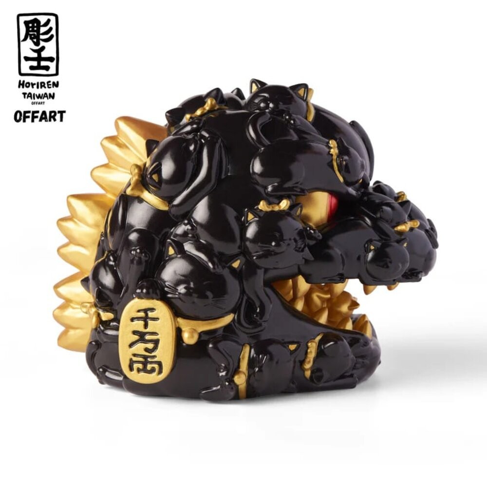 🔥現貨 百貓紅蓮 招財頭雕 全新 正版 OFFART X 雕壬 PVC 公仔 本玩社-細節圖7