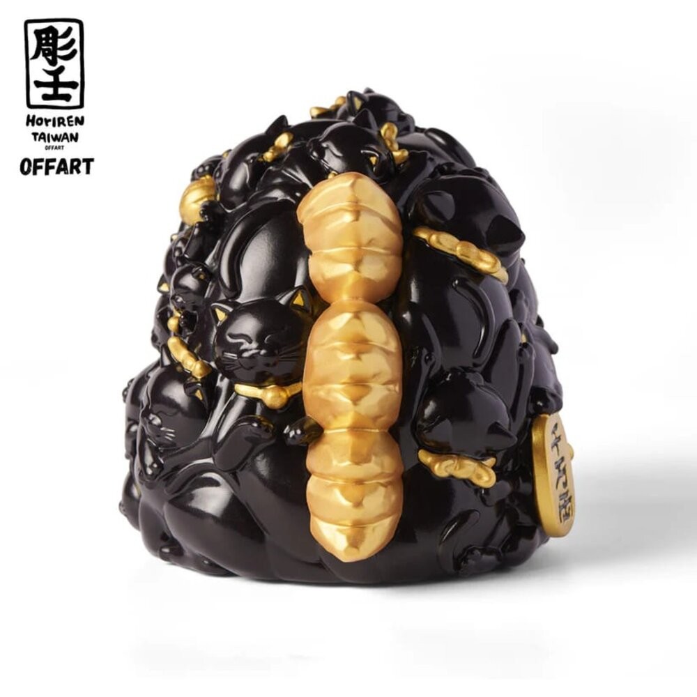 🔥現貨 百貓紅蓮 招財頭雕 全新 正版 OFFART X 雕壬 PVC 公仔 本玩社-細節圖6