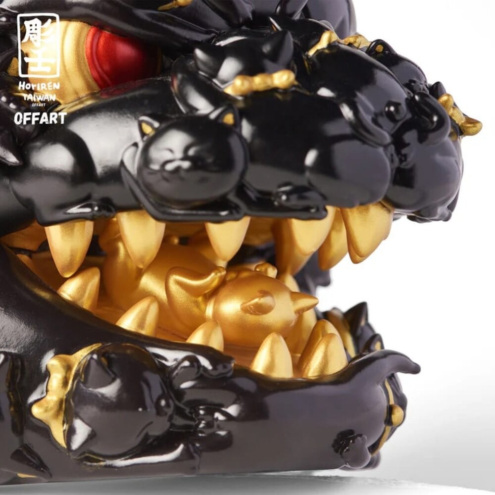 🔥現貨 百貓紅蓮 招財頭雕 全新 正版 OFFART X 雕壬 PVC 公仔 本玩社-細節圖8
