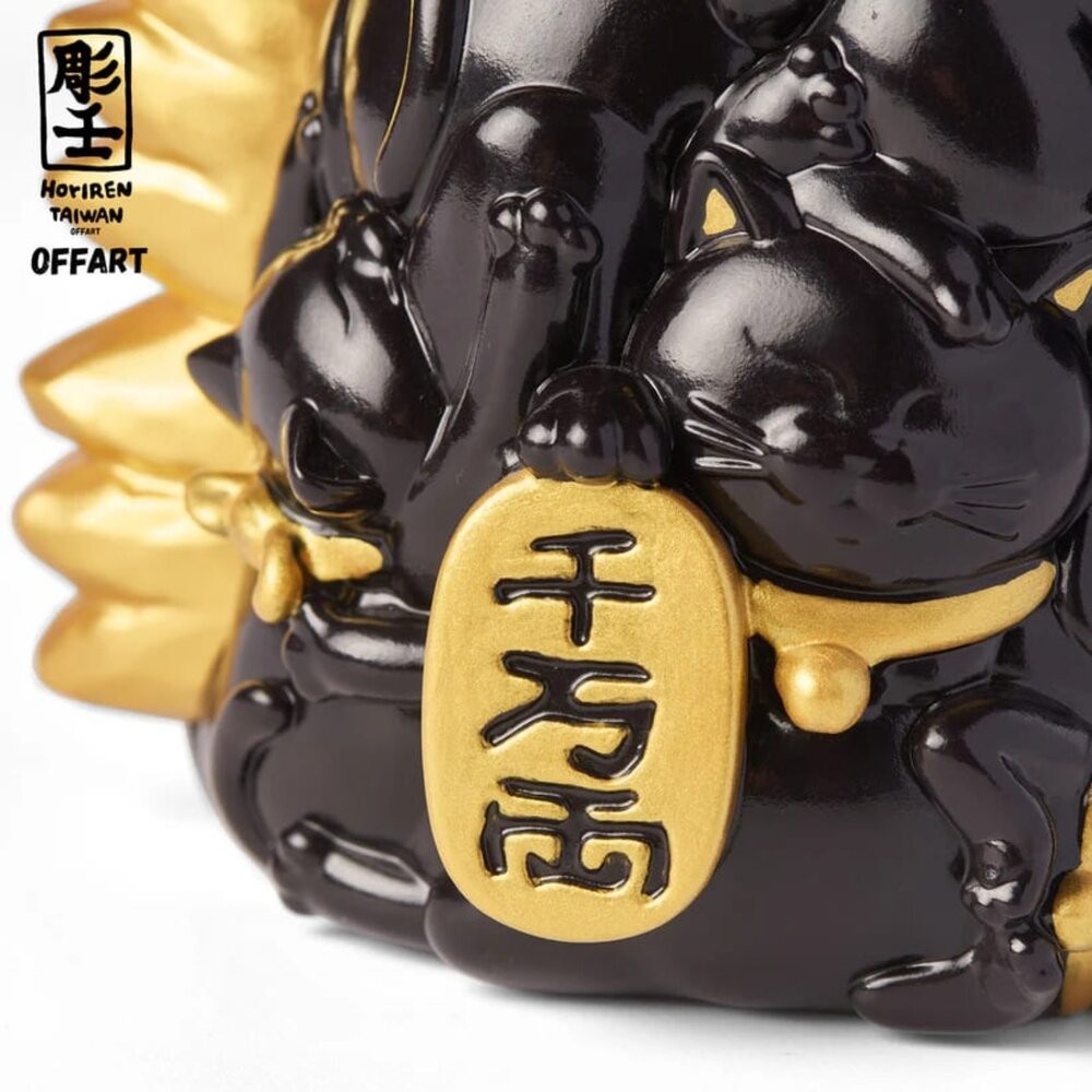 🔥現貨 百貓紅蓮 招財頭雕 全新 正版 OFFART X 雕壬 PVC 公仔 本玩社-細節圖9