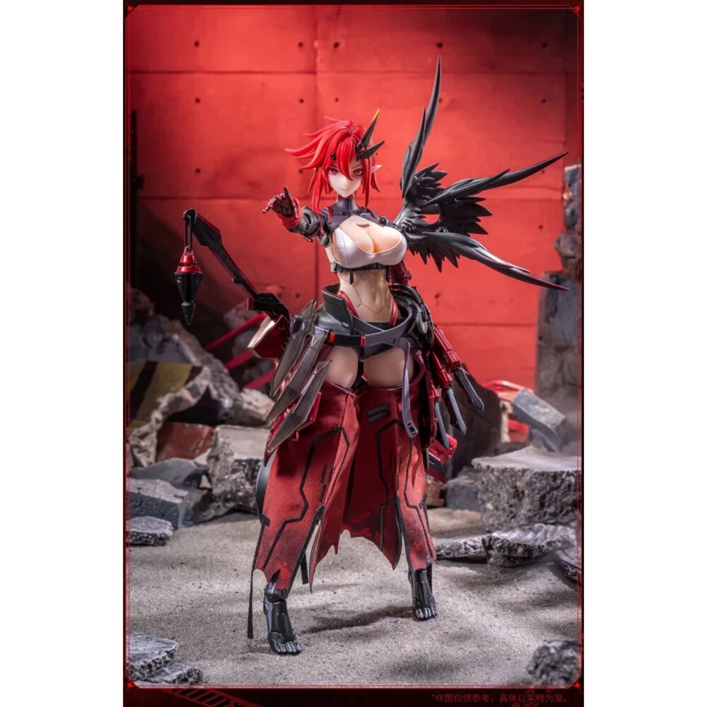 🔥現貨 核金重構 狼犬部隊 突擊型 渡鴉 1/9 包膠可動公仔 機娘 全新 正版 大漫匠 AniMester 戰雙帕彌什-細節圖3