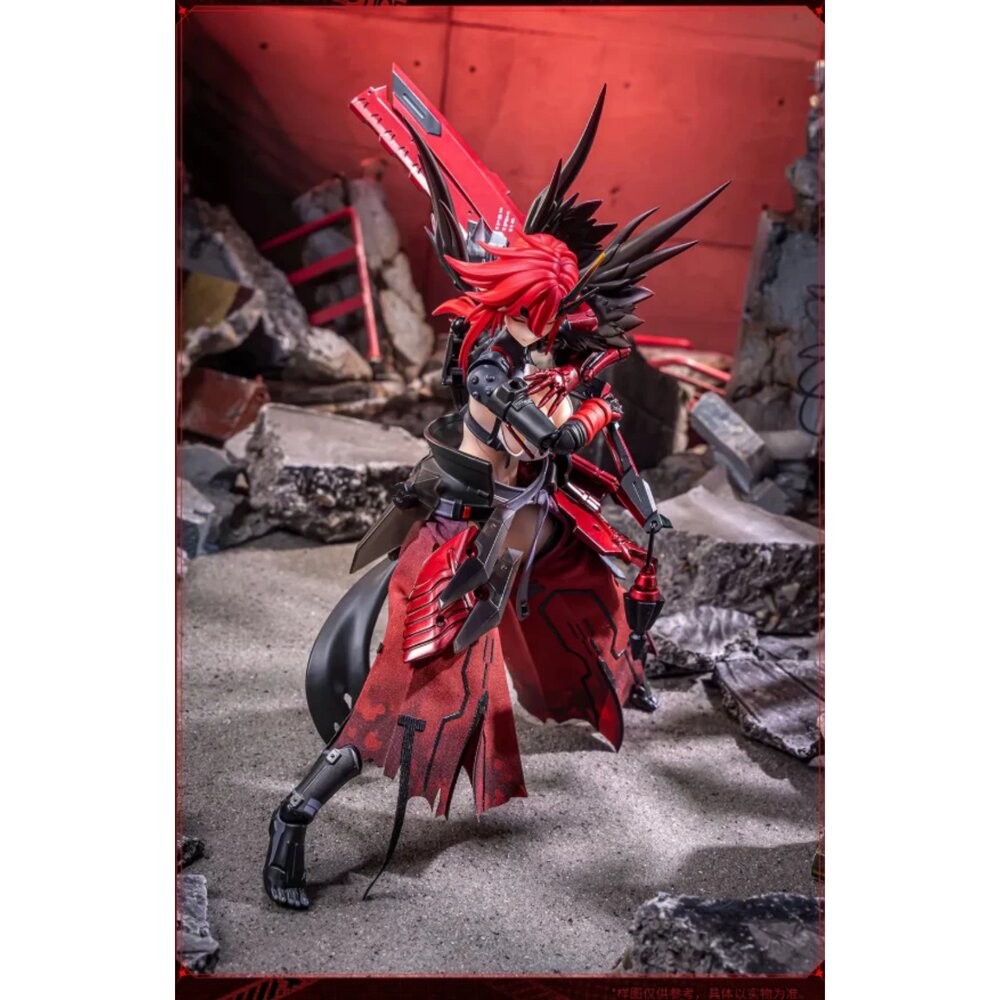 🔥現貨 核金重構 狼犬部隊 突擊型 渡鴉 1/9 包膠可動公仔 機娘 全新 正版 大漫匠 AniMester 戰雙帕彌什-細節圖5