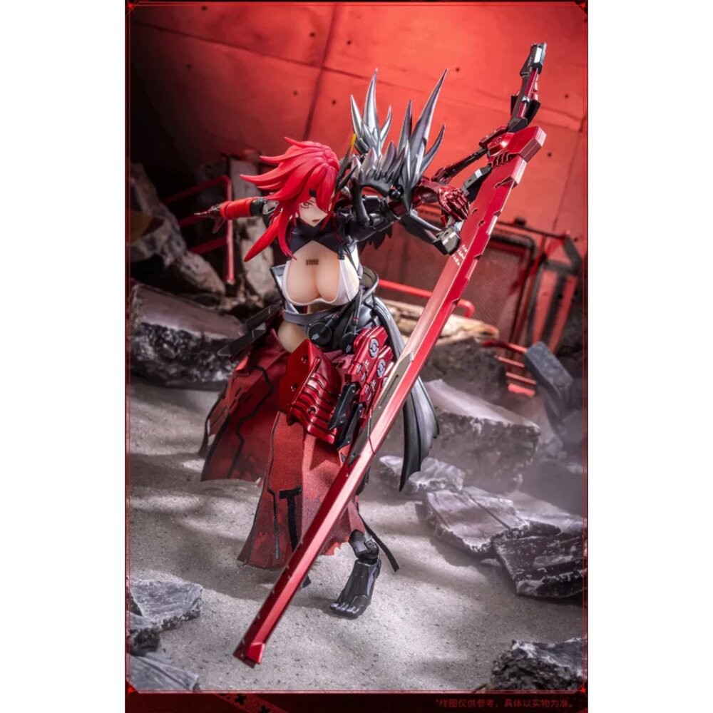 🔥現貨 核金重構 狼犬部隊 突擊型 渡鴉 1/9 包膠可動公仔 機娘 全新 正版 大漫匠 AniMester 戰雙帕彌什-細節圖6