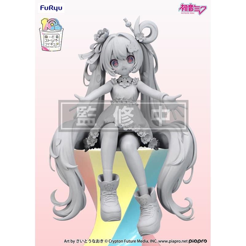 VOCALOID 初音未來 初音未來 10週年 泡麵蓋公仔 Furyu 系列 模型 Figure 手辦 擺件 擺飾 收藏-細節圖2