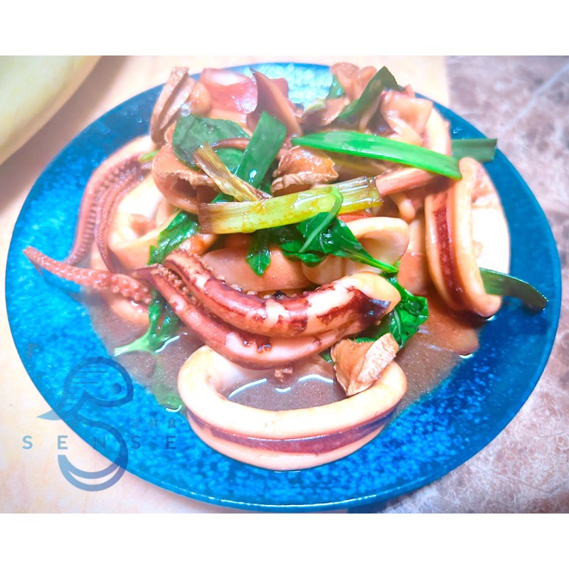 友鮮食｜冷凍阿根廷帶皮魷魚切圈🔥實重400公克◇三杯◇川燙◇油炸🉑超商店到店-細節圖2