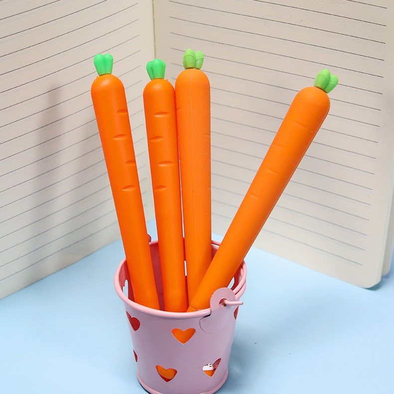 💥新品 胡蘿蔔筆💥💕高雄出貨💕胡蘿蔔 中性筆 仿真筆 婚禮小物 創意可愛學生水筆 辦公用品 胡蘿蔔造型筆 贈品 -細節圖3
