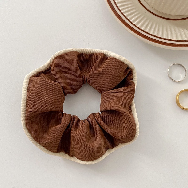 💕新品💕復古法式包邊大腸髮圈髮繩秋冬韓國氣質髮帶皮筋肥腸頭繩髮飾 復古 法式 包邊 大腸 髮圈 頭繩 髮飾 氣質 少-細節圖8