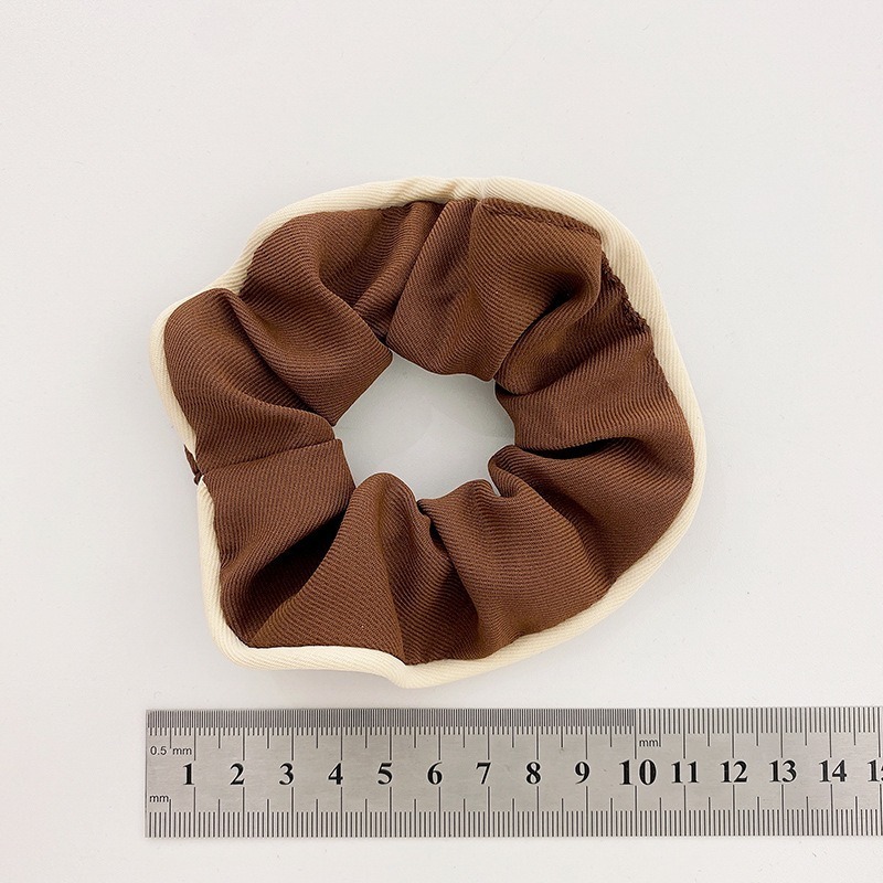 💕新品💕復古法式包邊大腸髮圈髮繩秋冬韓國氣質髮帶皮筋肥腸頭繩髮飾 復古 法式 包邊 大腸 髮圈 頭繩 髮飾 氣質 少-細節圖11