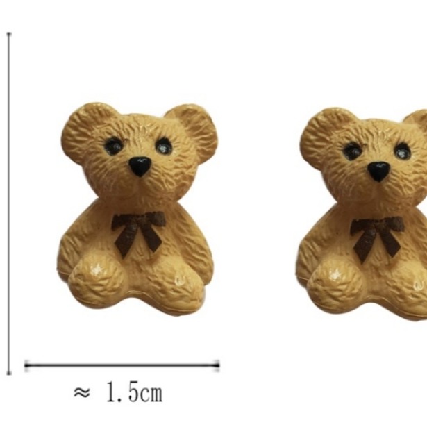 🎀高雄出貨🎀V13 S925銀針ins個性可愛立體小熊耳環樹脂耳釘 ins 個性 可愛 立體小熊 耳釘 樹脂耳釘 現貨-細節圖4
