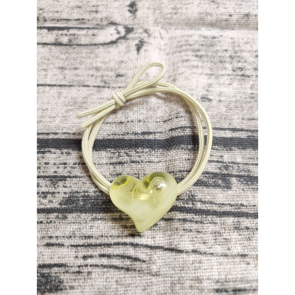 💕愛心款 一組2入 💕韓式 新款 愛心 髮圈髮繩頭繩髮帶頭飾 愛心髮圈 髮圈 紮頭髮 髮繩 氣質 少女 頭飾 網紅髮-細節圖5