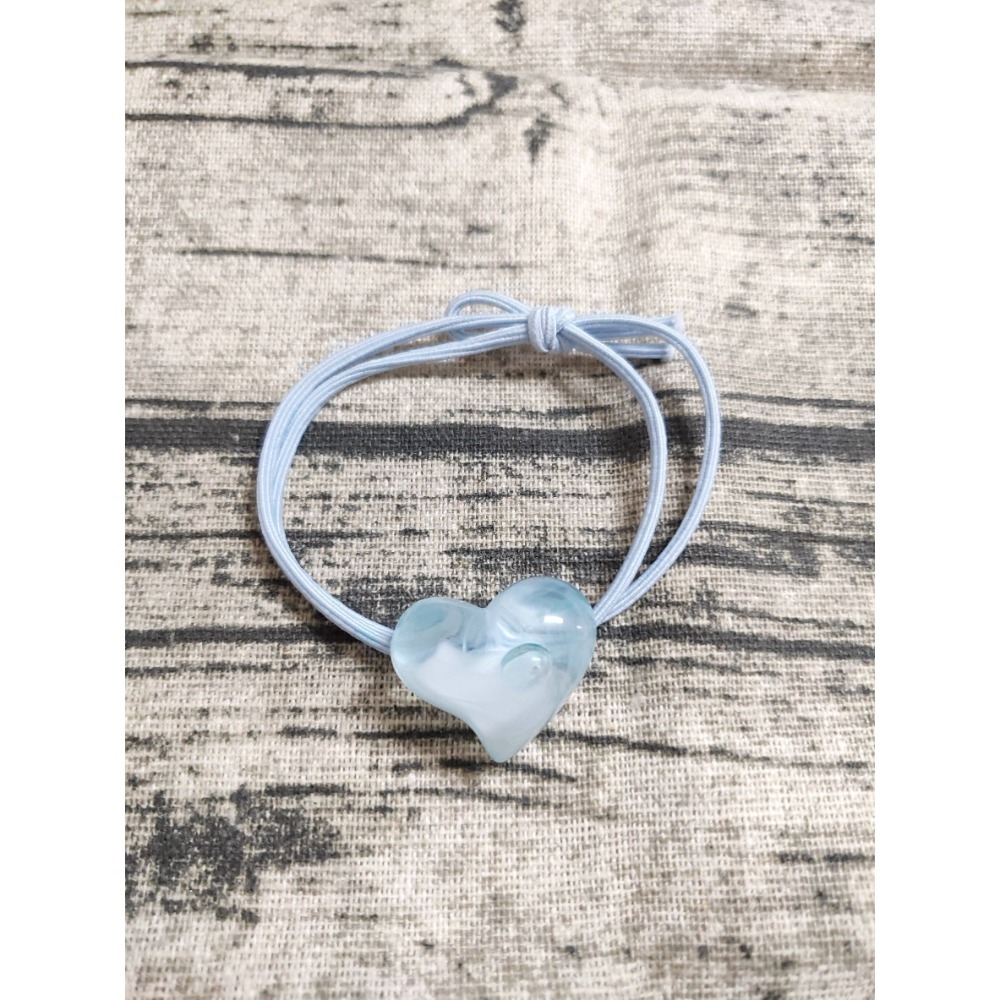 💕愛心款 一組2入 💕韓式 新款 愛心 髮圈髮繩頭繩髮帶頭飾 愛心髮圈 髮圈 紮頭髮 髮繩 氣質 少女 頭飾 網紅髮-細節圖6