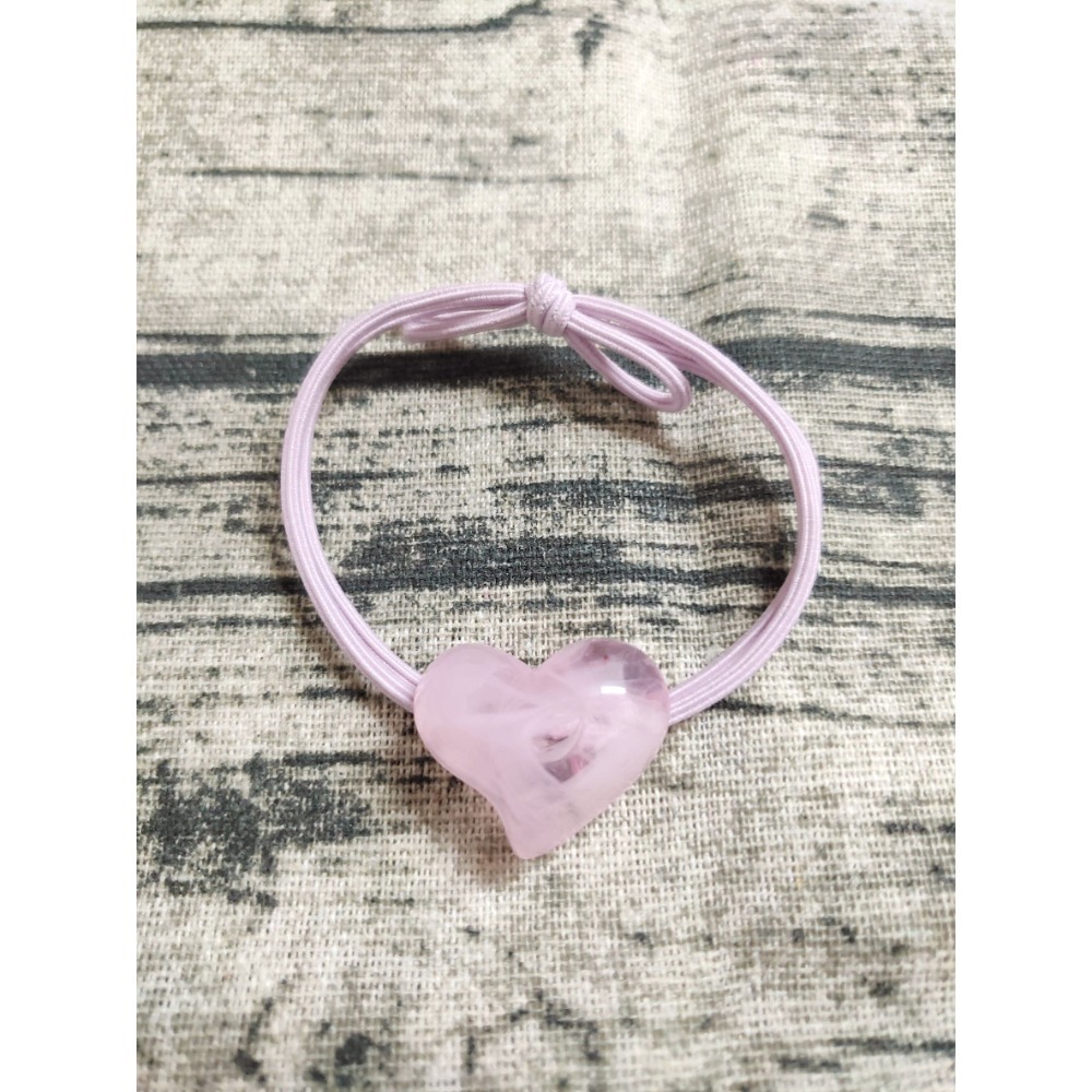 💕愛心款 一組2入 💕韓式 新款 愛心 髮圈髮繩頭繩髮帶頭飾 愛心髮圈 髮圈 紮頭髮 髮繩 氣質 少女 頭飾 網紅髮-細節圖7