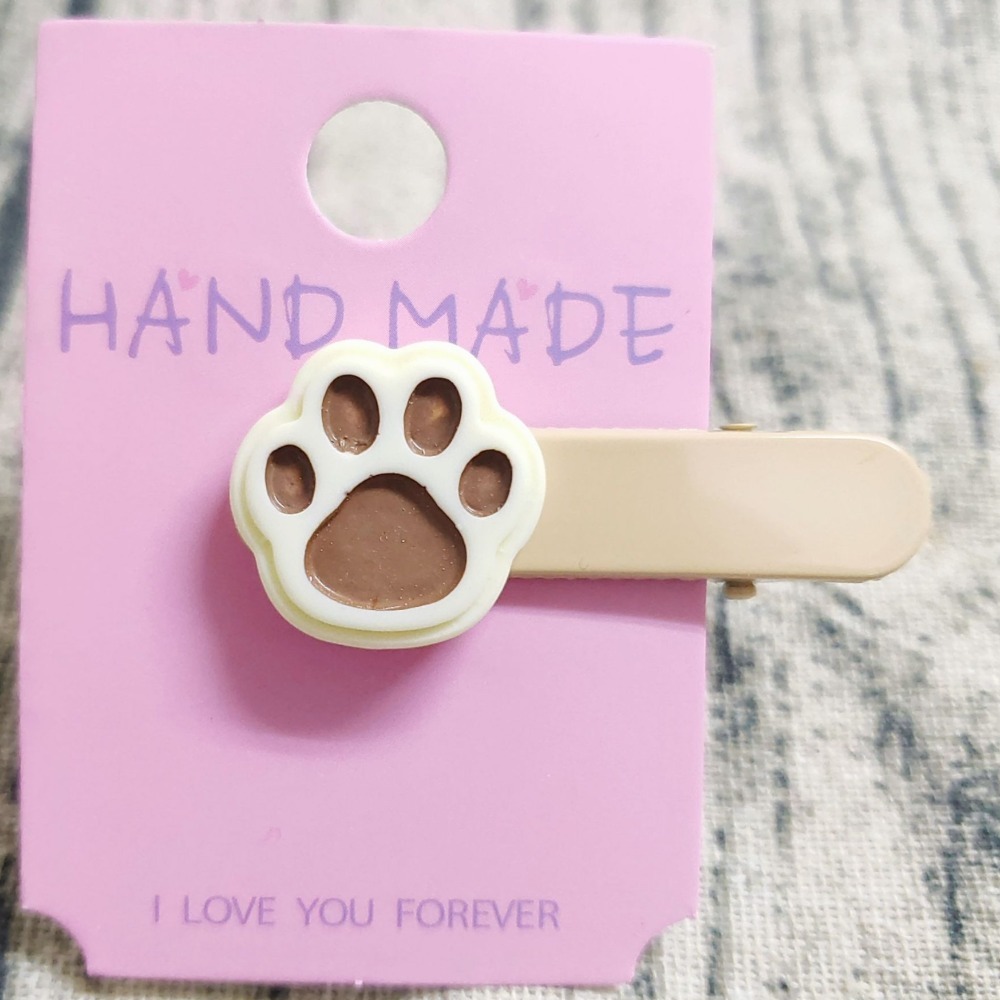 猫爪髮夾【咖啡色髮夾】【一支價】