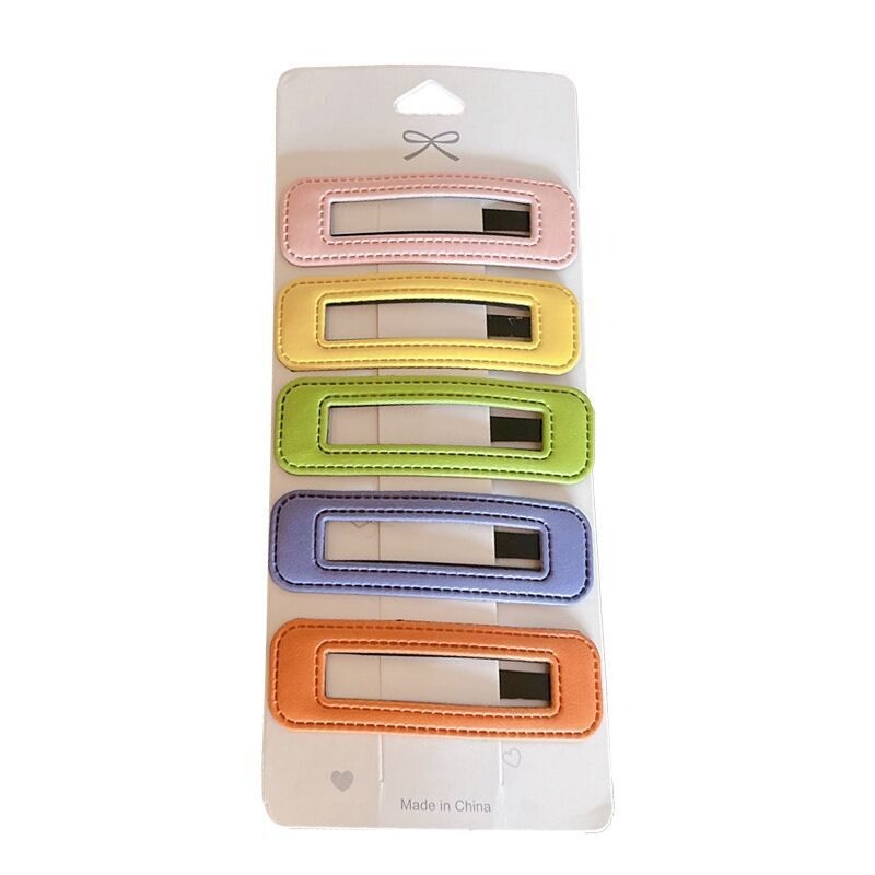 💕小V購物網💕【皮革髮夾BB夾】 髮夾 皮革髮夾 皮質bb夾 一字髮夾 髮飾 頂夾 bb夾 黑髮夾 毛夾 瀏海夾 一-細節圖6