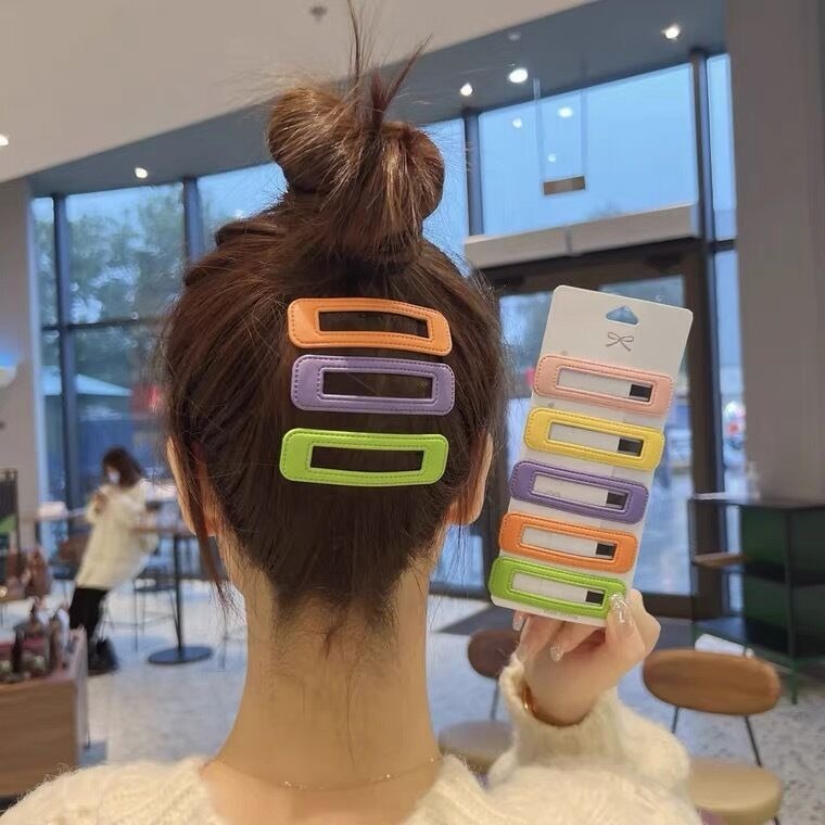 💕小V購物網💕【皮革髮夾BB夾】 髮夾 皮革髮夾 皮質bb夾 一字髮夾 髮飾 頂夾 bb夾 黑髮夾 毛夾 瀏海夾 一-細節圖8