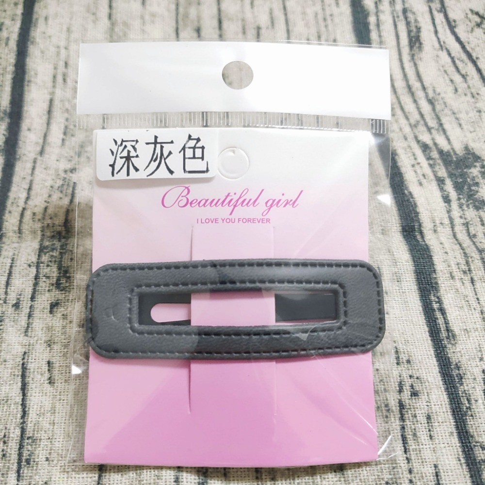 💕小V購物網💕【皮革髮夾BB夾】 髮夾 皮革髮夾 皮質bb夾 一字髮夾 髮飾 頂夾 bb夾 黑髮夾 毛夾 瀏海夾 一-規格圖8