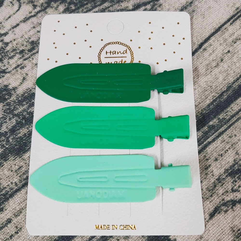 💕小V購物💕【一組3支】彩色無痕髮夾 劉海夾 鴨嘴夾 一字夾 側邊前額頭髮固定夾 化妝前固定 無痕夾 髮夾 髮飾 現-細節圖2