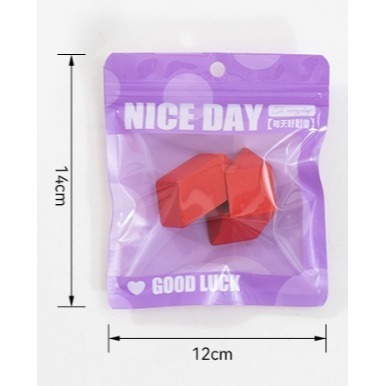 💕小V購物💕一組10入【彩色自封包裝袋】 超萌可愛飾品 自封袋 透明彩色髮夾首飾包裝袋收納袋 自封袋 首飾包裝 彩色-細節圖3