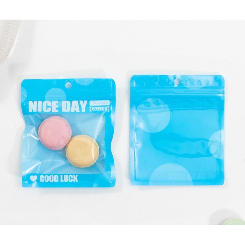 💕小V購物💕一組10入【彩色自封包裝袋】 超萌可愛飾品 自封袋 透明彩色髮夾首飾包裝袋收納袋 自封袋 首飾包裝 彩色-規格圖6