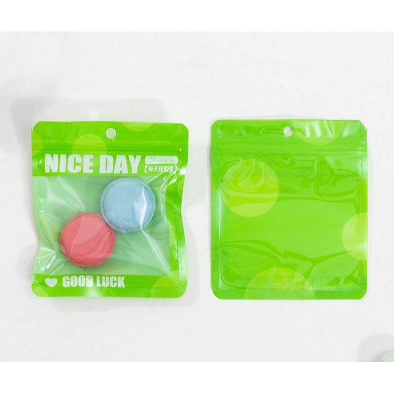 💕小V購物💕一組10入【彩色自封包裝袋】 超萌可愛飾品 自封袋 透明彩色髮夾首飾包裝袋收納袋 自封袋 首飾包裝 彩色-規格圖6