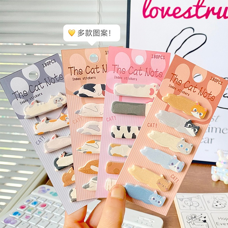 💕小V購物💕【萌貓咪系列便利貼】30張便利貼麵包系列 可愛卡通 N次貼紙貼紙記事 留言紙 辦公室小物 美食便利貼 便-細節圖3