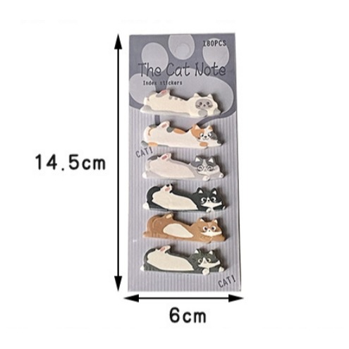 💕小V購物💕【萌貓咪系列便利貼】30張便利貼麵包系列 可愛卡通 N次貼紙貼紙記事 留言紙 辦公室小物 美食便利貼 便-細節圖5