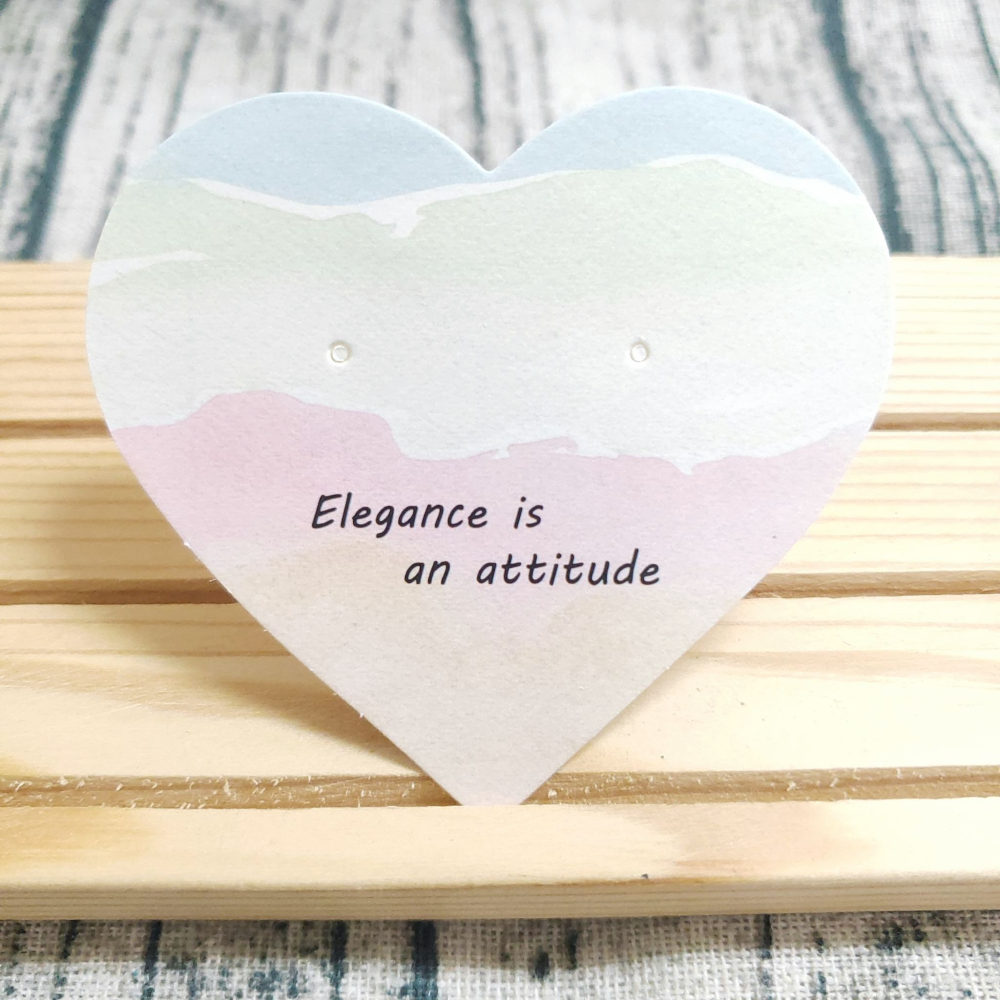 💥【VP657】一組10張 6.5x7cm💕小V購物💕耳環卡 耳環卡紙 耳釘卡 飾品包裝卡 飾品卡紙 耳卡 愛心卡-細節圖2