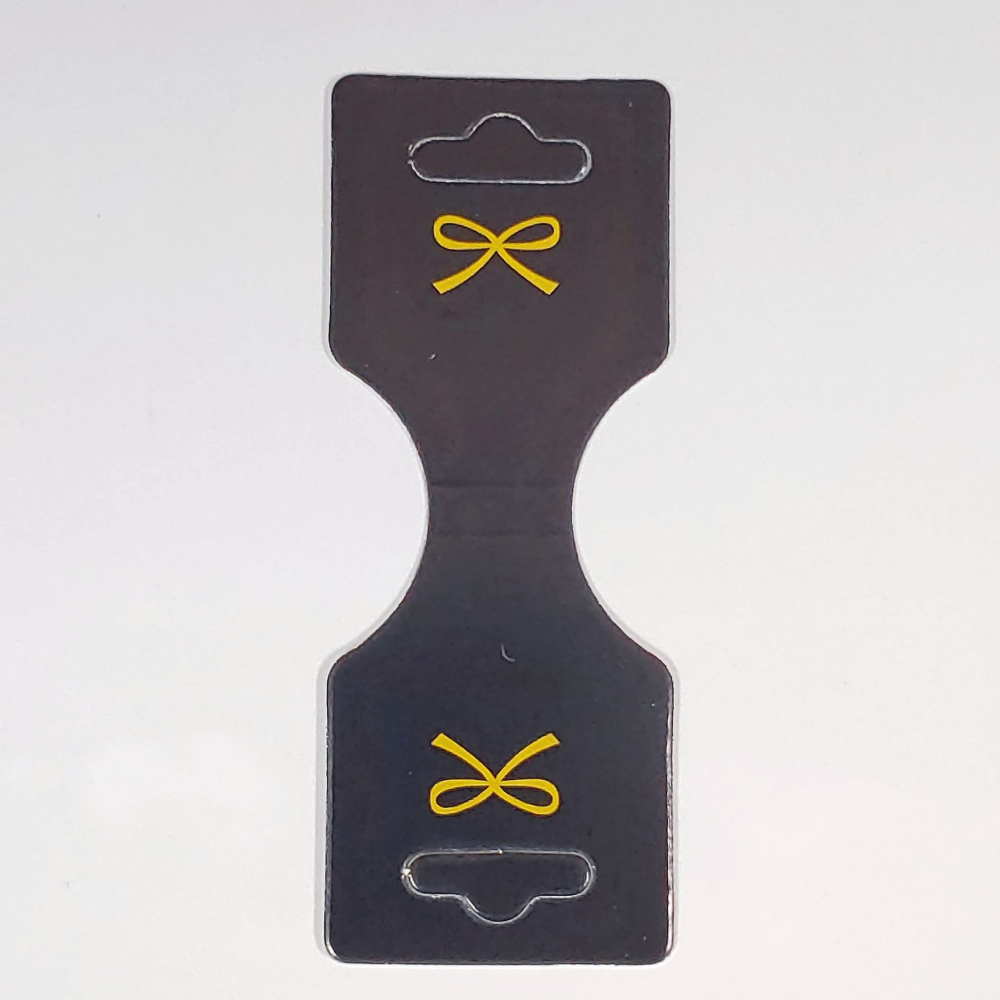 💕新品 黑色蝴蝶結款 💕一組50張💕3.5x9cm 髮圈紙卡 髮飾紙卡 兒童髮飾 包裝卡 髮圈卡 髮卡 包裝卡 髮-細節圖3