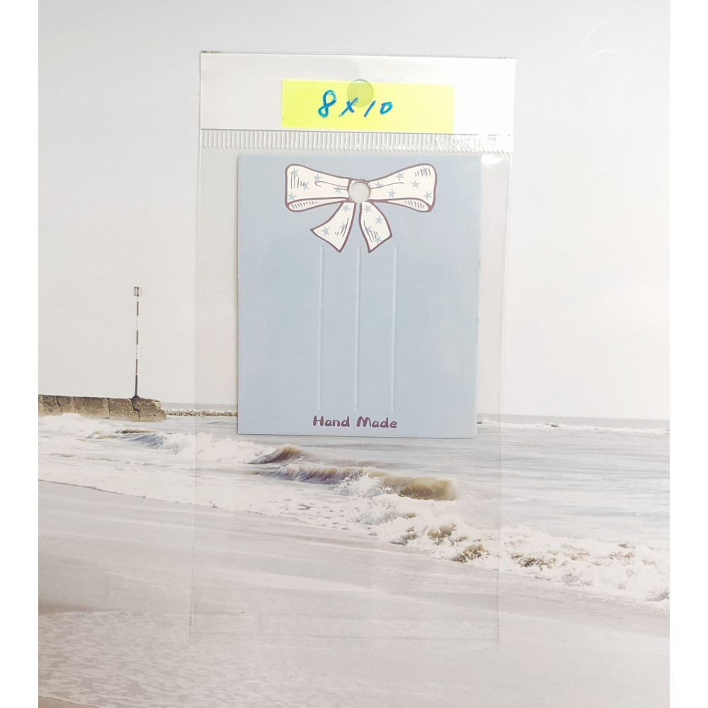 💕新品6.3x7.3cm 藍灰色蝴蝶結髮夾卡💕一組50張髮夾 髮夾卡 彩色紙卡 包裝卡 髮圈卡 髮卡 髮飾紙卡 飾品-細節圖5