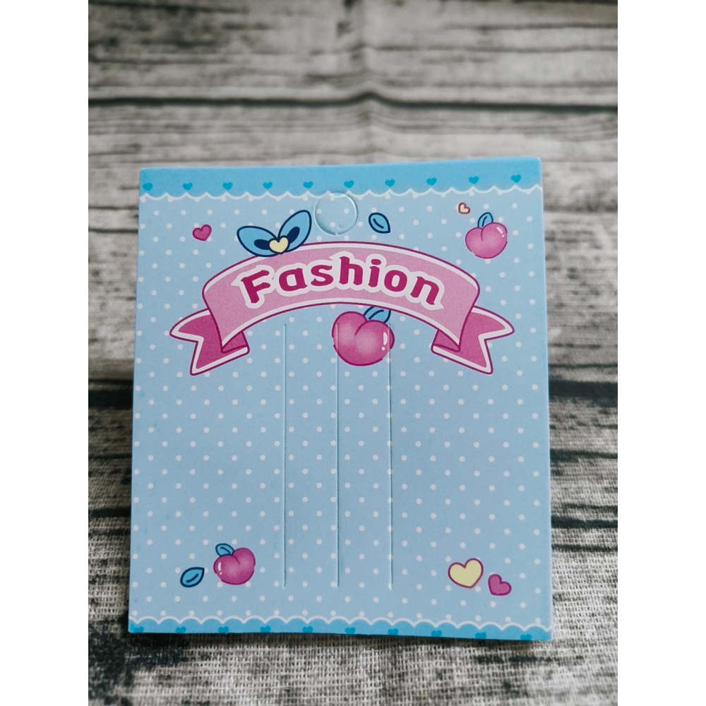 💕新品7x8cm VP463 髮夾卡💕一組50張髮夾 髮夾卡 彩色紙卡 包裝卡 髮圈卡 髮卡 髮飾紙卡 飾品收納-細節圖2